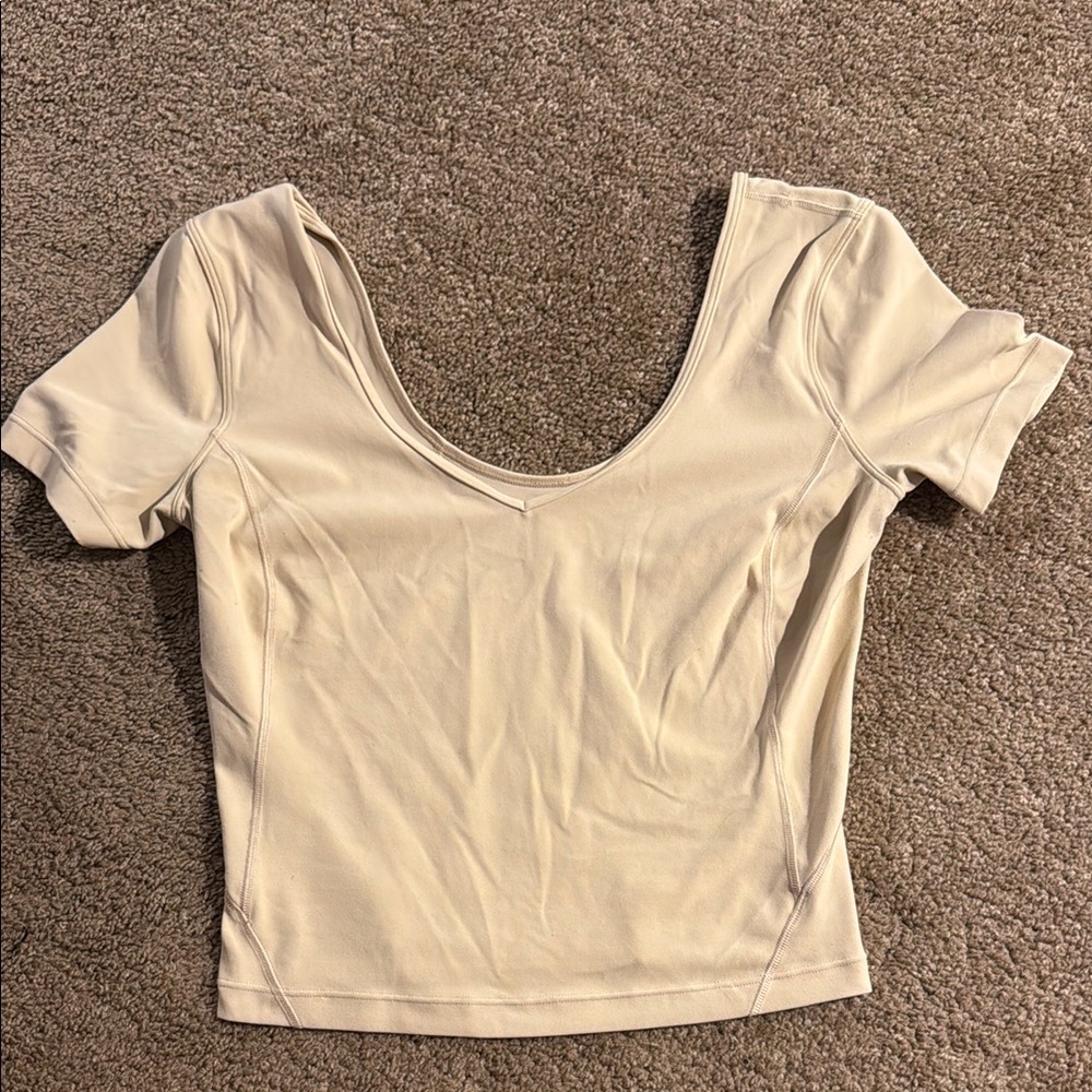Lululemon Align Short Sleeve Crop Top